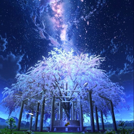 mochaの絵画作品　タイトルは、桜香微酔